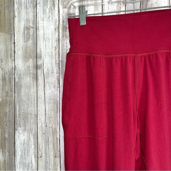 Athleta Red Ultra High Rise Elation Crop Joggers - Picture 3 of 6
